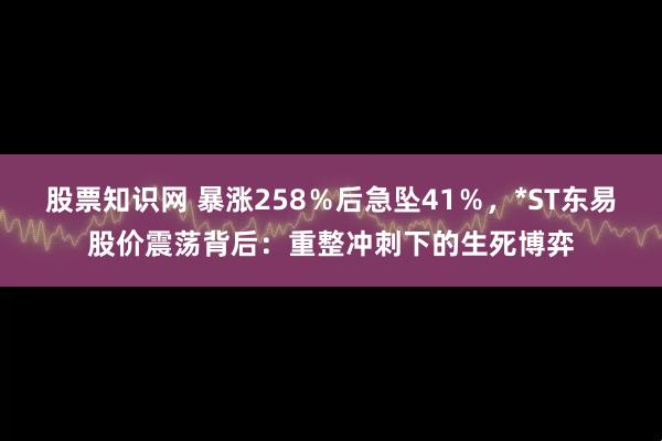 股票知识网 暴涨258％后急坠41％，*ST东易股价震荡背后：重整冲刺下的生死博弈